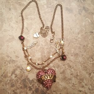 Betsey Johnson Heart Necklace